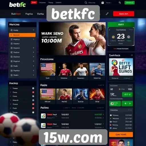 Análise da interface do usuário do site betkfc